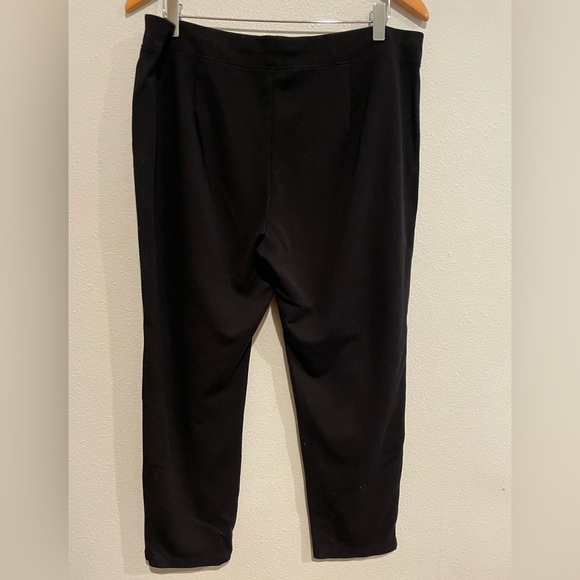 Black Eileen Fisher leggings.  Size L - Picture 4 of 4